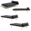 Italian Stainless Steel Legs Leather Barcelona Daybed